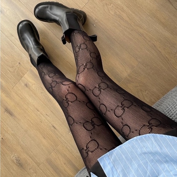 Blu Trends Accessories - Pantyhose… Pantyhose - Black GG design